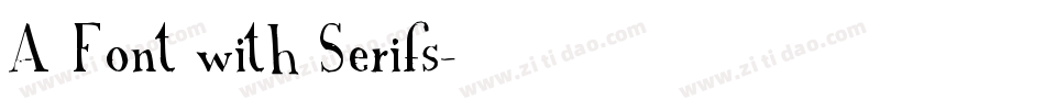 A Font with Serifs字体转换